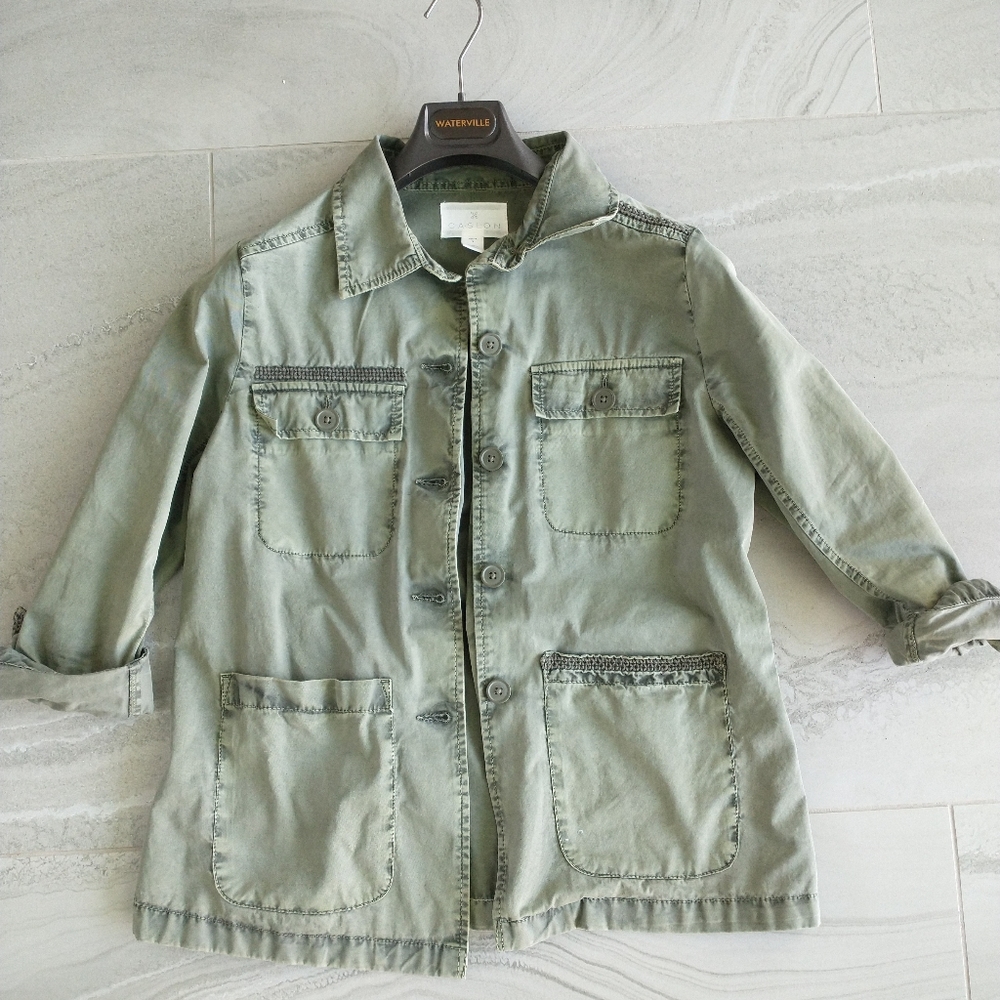 Caslon green utility jacket